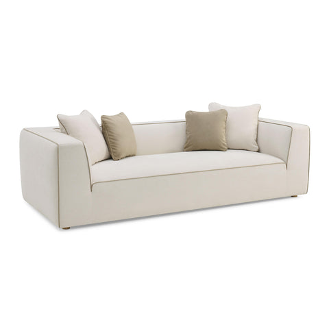 Alessia Versailles 96" Cream Contract-Grade Linen Sofa - image 2