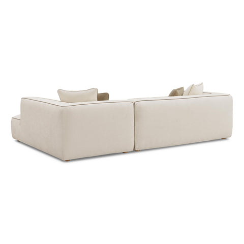 Alessia Versailles 2-Piece Cream Contract-Grade Linen L-Shaped Sectional - image 4