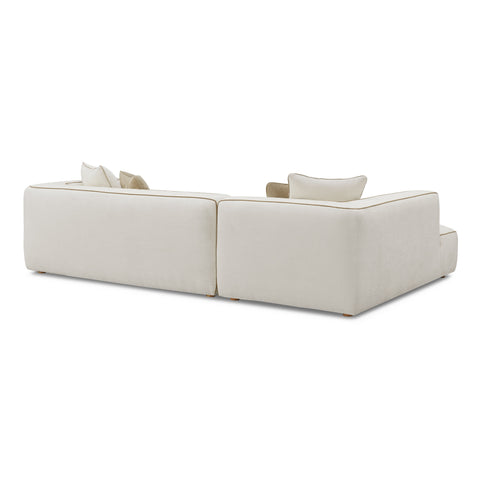 Alessia Versailles 2-Piece Cream Contract-Grade Linen L-Shaped Sectional - image 4