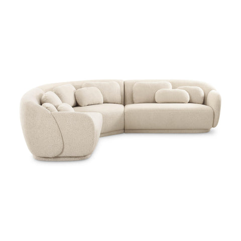 Margaux Orleans 3-Piece Cream Performance Boucle Modular L-Sectional - image 3