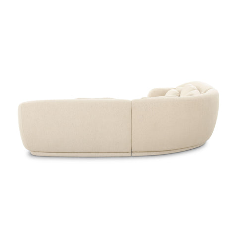 Margaux Orleans 3-Piece Cream Performance Boucle Modular L-Sectional - image 4