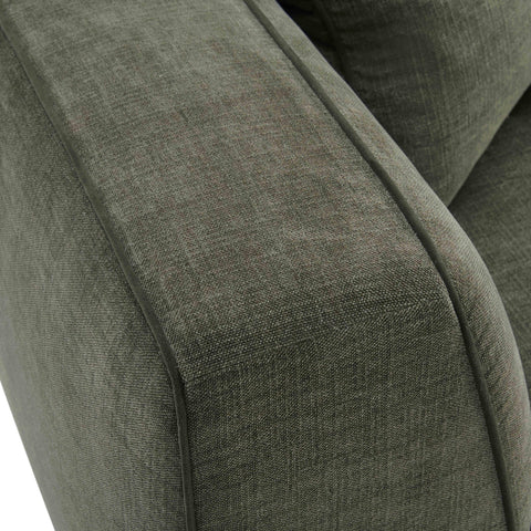 Alessia Versailles 96" Olive Green Upcycled Performance Basketweave Sofa - image 4
