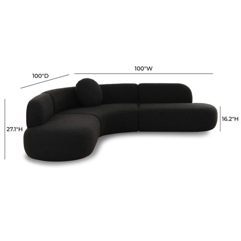 Camille Castaigne 3-Piece Performance Fabric L-Shaped Sectional - image 6