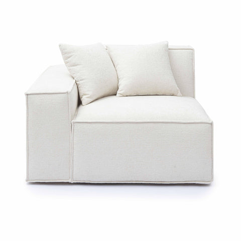 Ines Orleans Performance Chenille Basketweave Modular Corner Chair - image 1