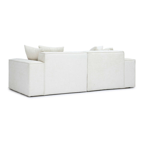 Ines Orleans 84" Performance Chenille Basketweave Modular Loveseat - image 4
