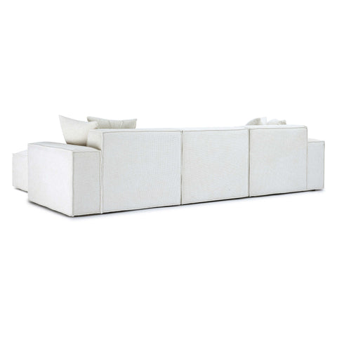 Ines Orleans 4-Piece Performance Chenille Basketweave Modular Sectional - image 4