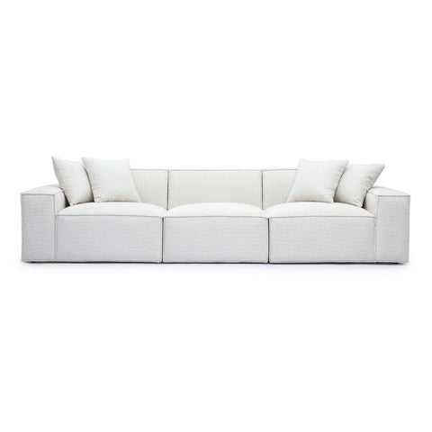 Ines Orleans 115" Performance Chenille Basketweave Modular Sofa - image 1