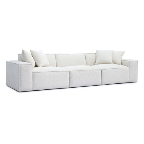Ines Orleans 115" Performance Chenille Basketweave Modular Sofa - image 3