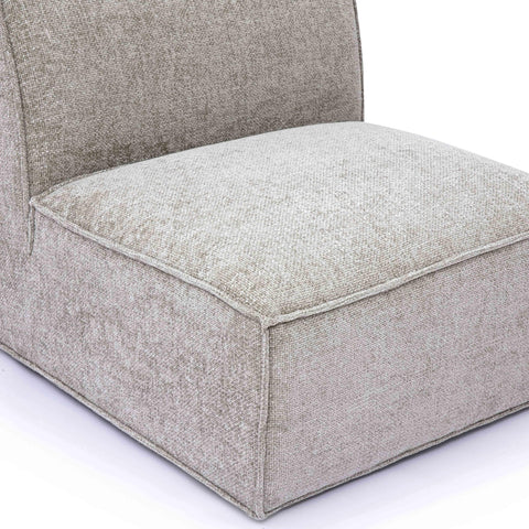 Ines Orleans Performance Chenille Basketweave Modular Armless Chair - image 5
