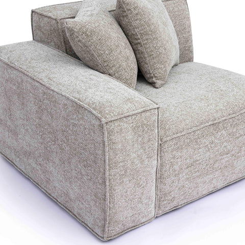 Ines Orleans Performance Chenille Basketweave Modular Corner Chair - image 5