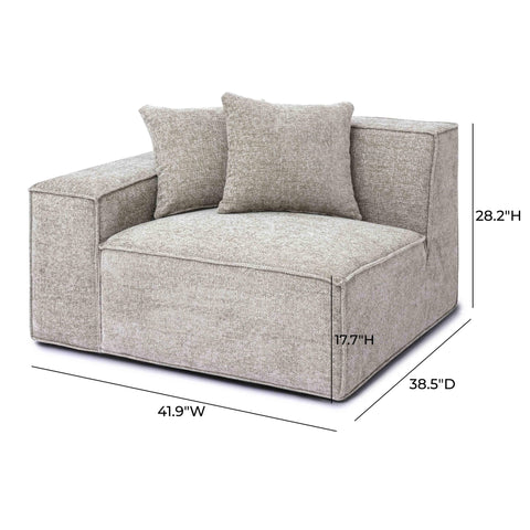 Ines Orleans Performance Chenille Basketweave Modular Corner Chair - image 6