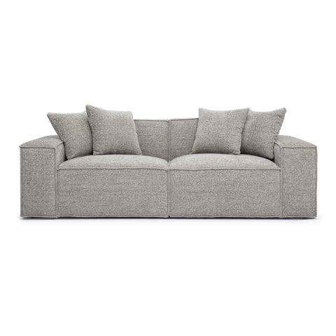 Ines Orleans 84" Performance Chenille Basketweave Modular Loveseat - image 1