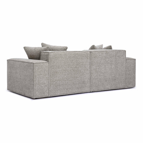 Ines Orleans 84" Performance Chenille Basketweave Modular Loveseat - image 4