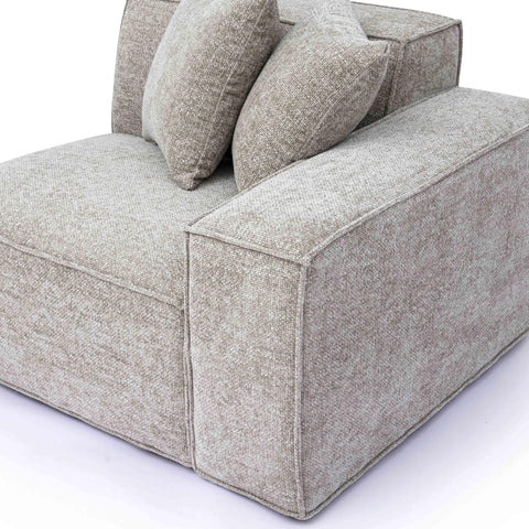 Ines Orleans Performance Chenille Basketweave Modular Corner Chair - image 5
