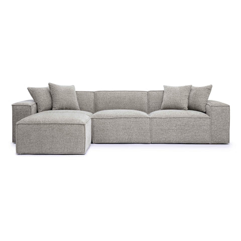 Ines Orleans 4-Piece Performance Chenille Basketweave Modular Sectional - image 1