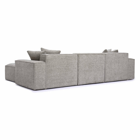 Ines Orleans 4-Piece Performance Chenille Basketweave Modular Sectional - image 4