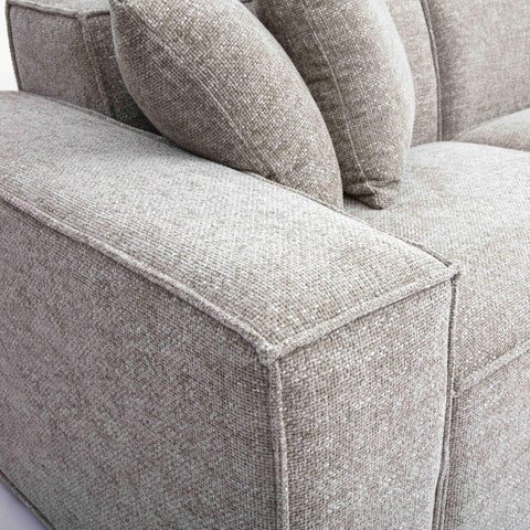 Ines Orleans 4-Piece Performance Chenille Basketweave Modular Sectional - image 5