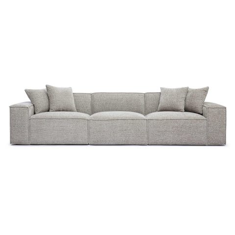 Ines Orleans 115" Performance Chenille Basketweave Modular Sofa - image 1