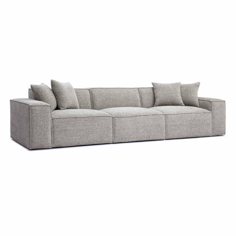 Ines Orleans 115" Performance Chenille Basketweave Modular Sofa - image 3