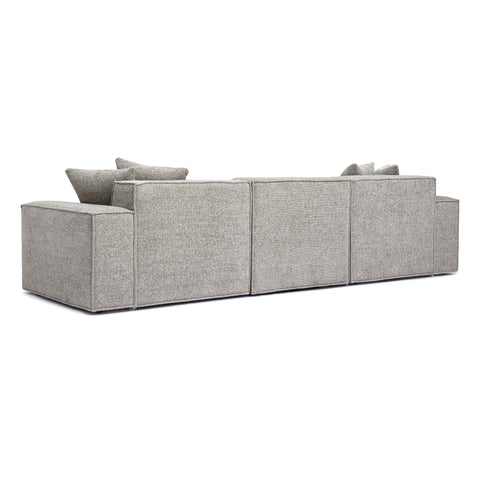 Ines Orleans 115" Performance Chenille Basketweave Modular Sofa - image 4