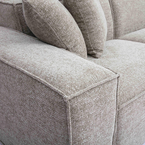 Ines Orleans 115" Performance Chenille Basketweave Modular Sofa - image 5