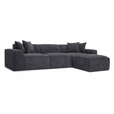 Ines Orleans 4-Piece Performance Chenille Basketweave Modular Sectional - image 3