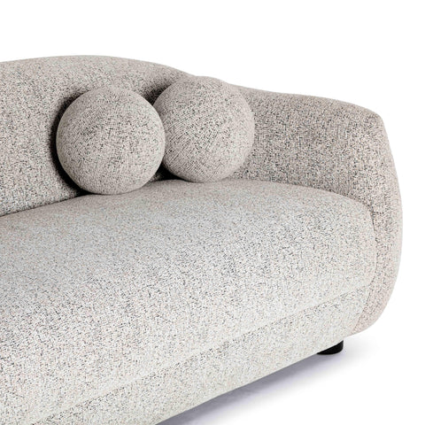 Elodie Marais 80" Black and White Woven Performance Fabric Sofa - image 6
