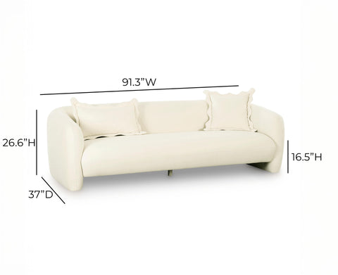 Beatrice Montrose 91" Performance Velvet Sofa - image 6