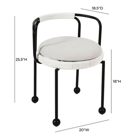 Florence Ravenna Cream Outdoor Dining Chair - image 8