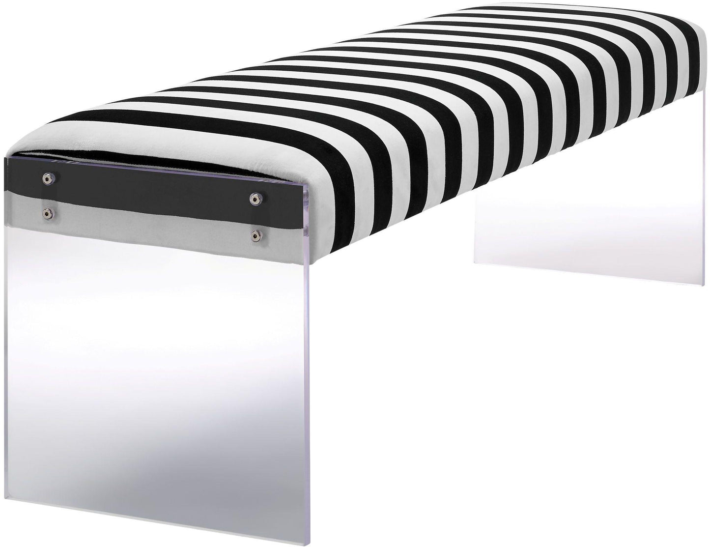 tropea paris velvet/acrylic bench