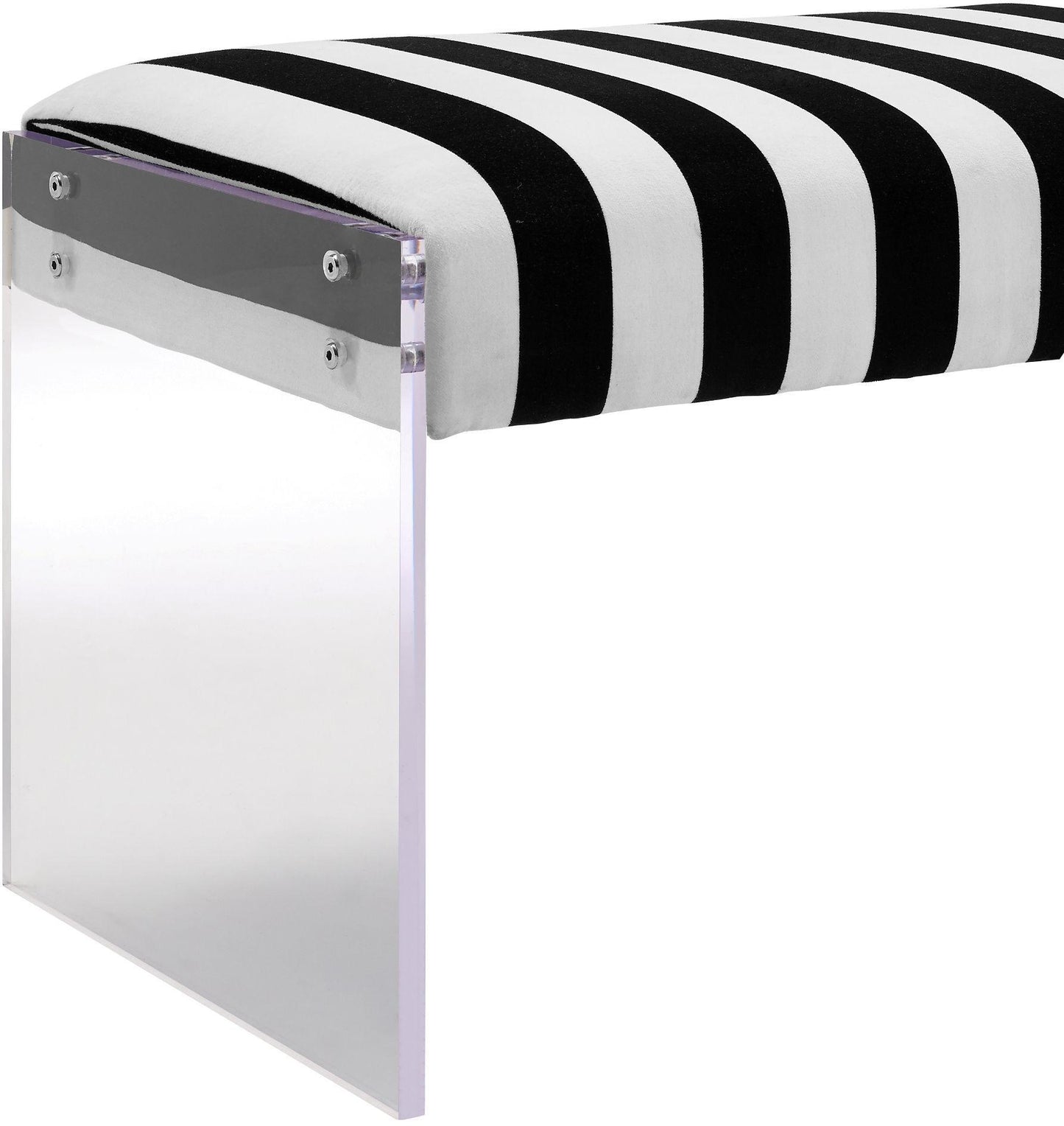 tropea paris velvet/acrylic bench