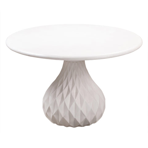 Aurelia Versailles 47" Ivory Concrete Indoor / OutdoorRound Dining Table - image 3