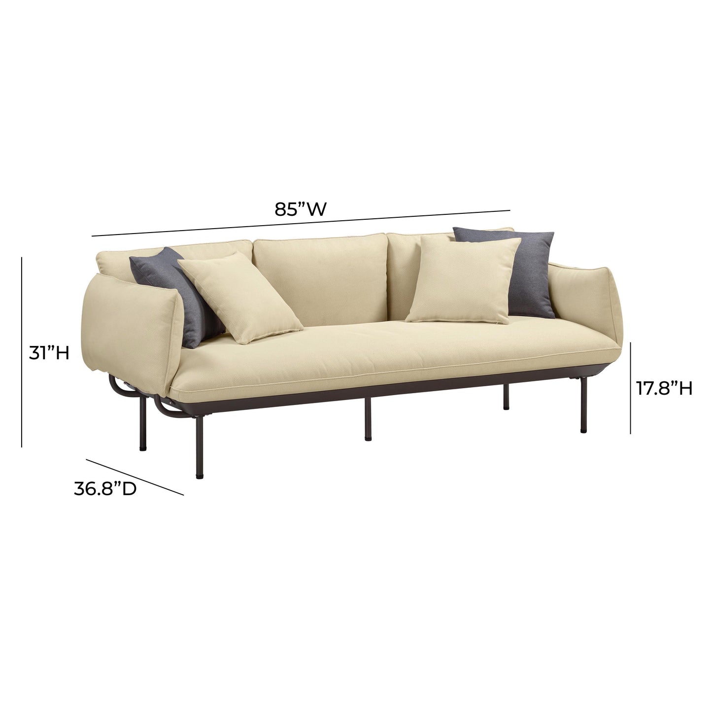 koah beige outdoor sofa