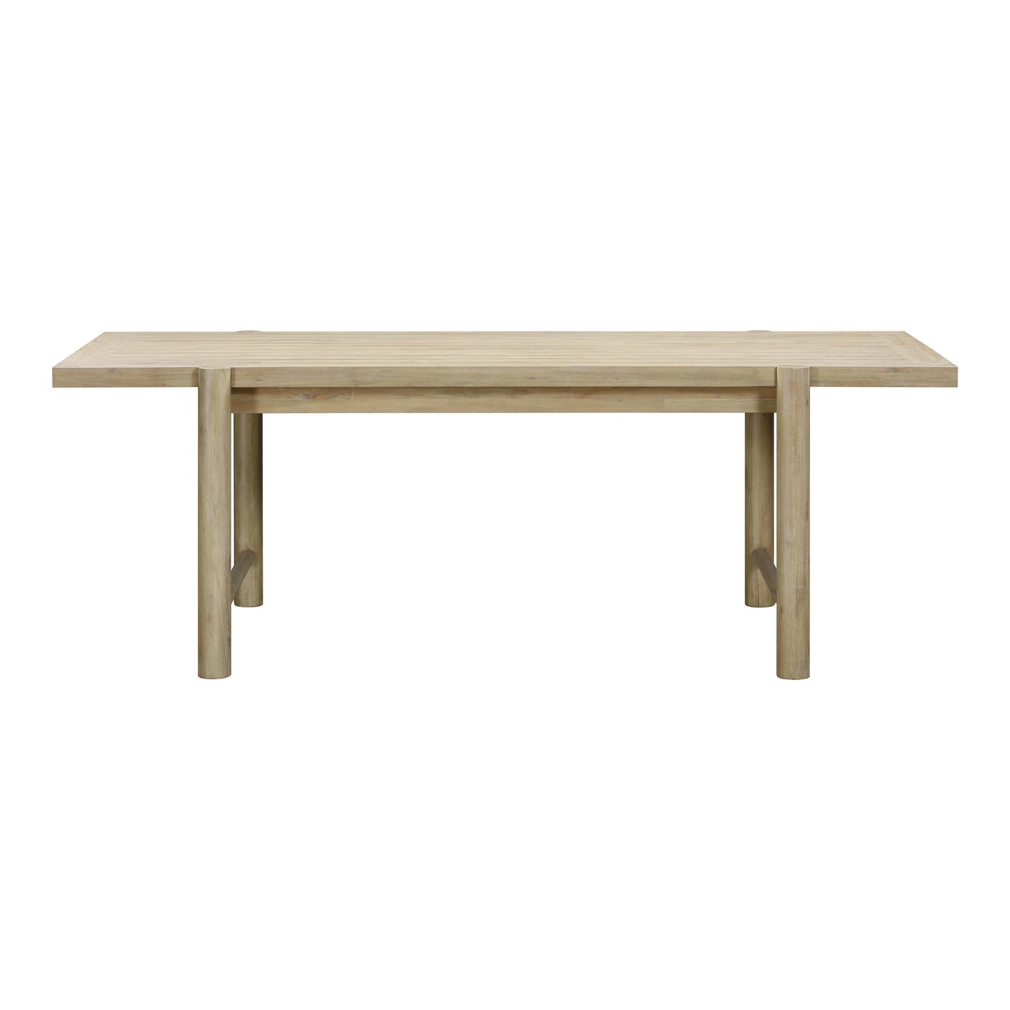 dakota light teak outdoor rectangular dining table