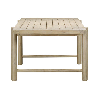 Dakota Light Teak Outdoor Rectangular Dining Table