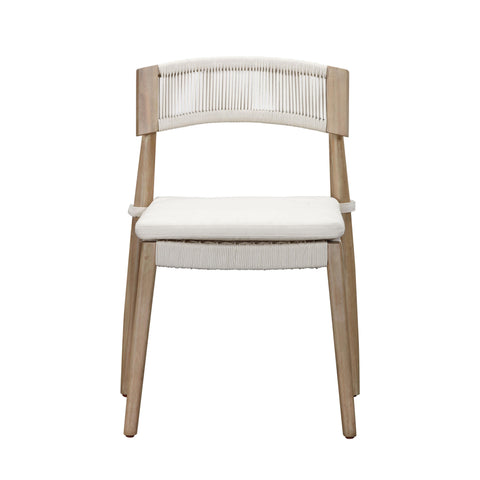 Amelie Laurent Cream Outdoor Dining Chair - Set of 2 - image 3