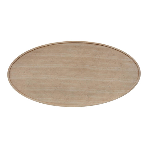 Amelie Fontaine 47" Textured Faux Travertine Indoor/Outdoor Coffee Table - image 6
