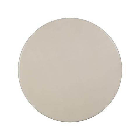 Celeste Garda 47" Beige Textured Faux Plaster Concrete Indoor / Outdoor Round Dining Table - image 5