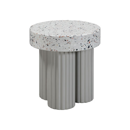 Gianna Faux Terrazzo Indoor / Outdoor Round Side Table