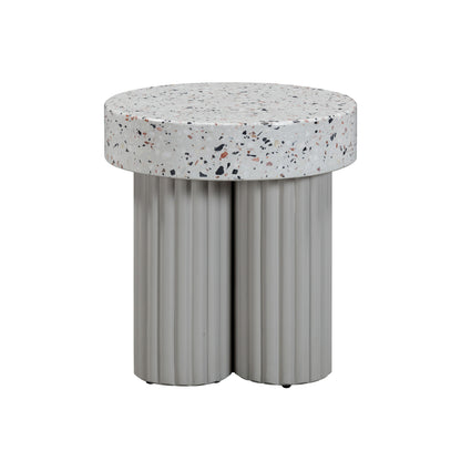 Gianna Faux Terrazzo Indoor / Outdoor Round Side Table