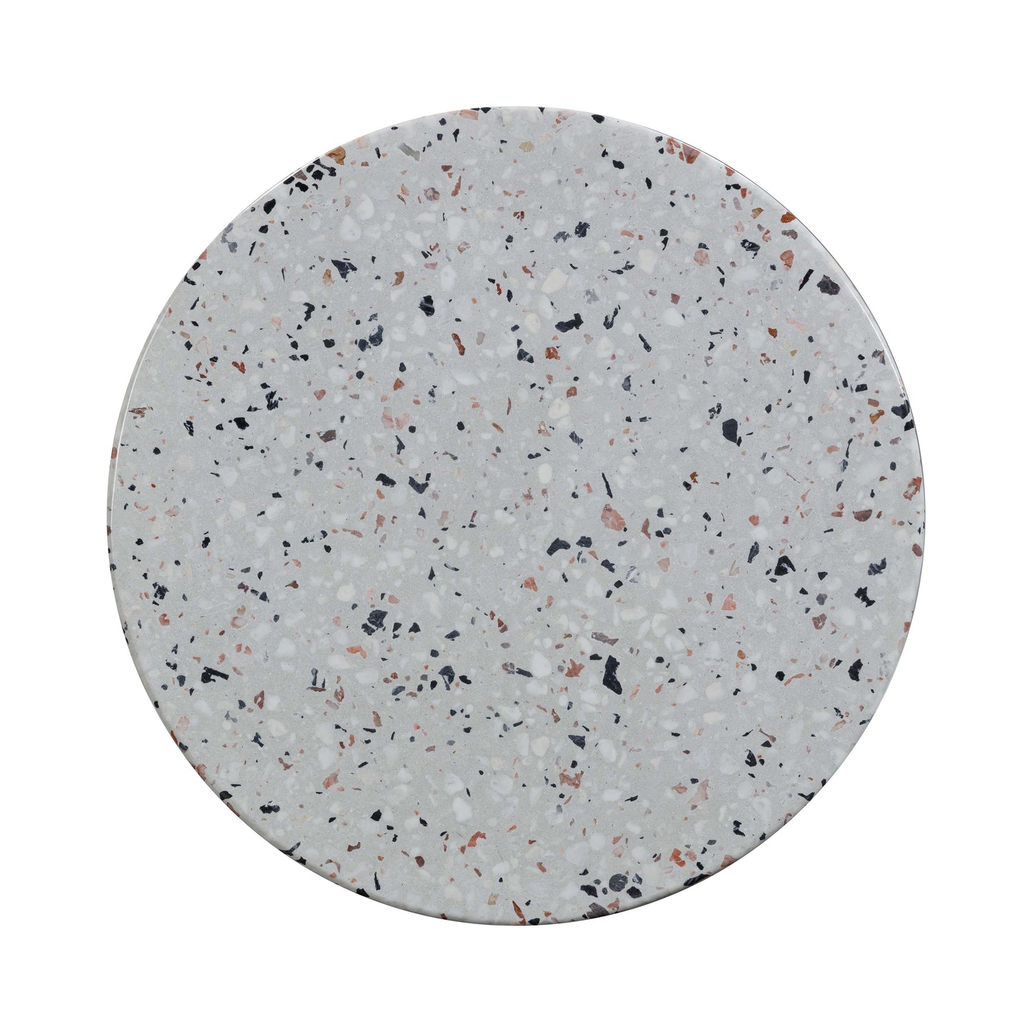 gianna faux terrazzo indoor / outdoor round side table