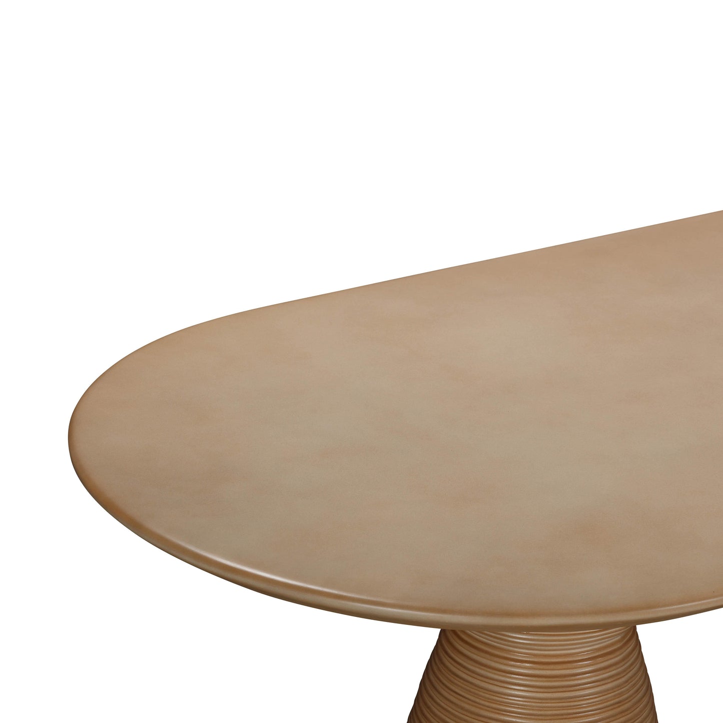 chip terracotta oval indoor / outdoor dining table