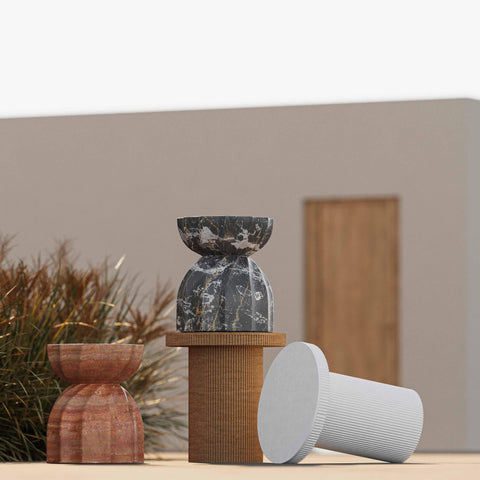 Beatrice Versailles Indoor/Outdoor Concrete Accent Stool - image 2