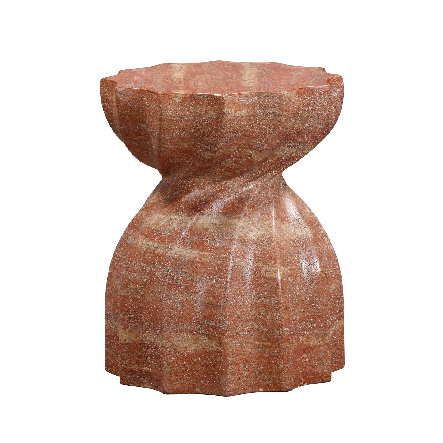 rue faux red sandstone indoor / outdoor concrete stool