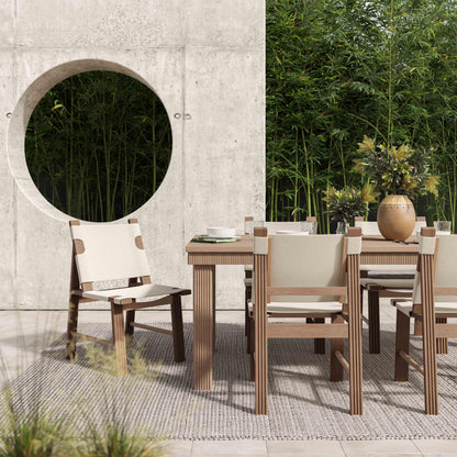 Esther Natural 75 Inch Rectangular Outdoor Dining Table