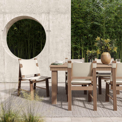 Esther Natural 108 Inch Rectangular Outdoor Dining Table