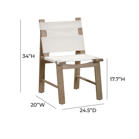 Esther Cream Outdoor Dining Chair - Set of 2