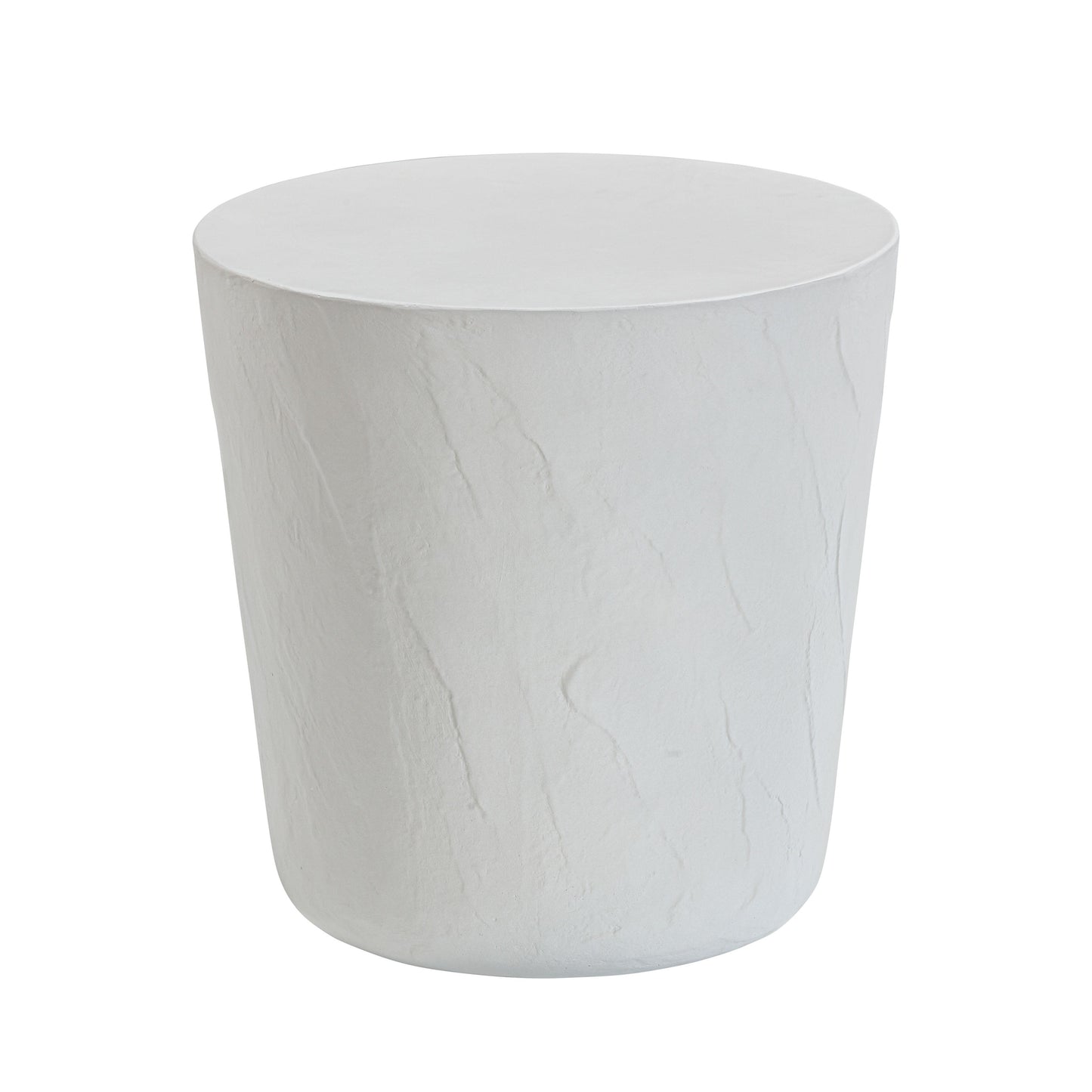 serenity light grey faux plaster indoor / outdoor concrete stool