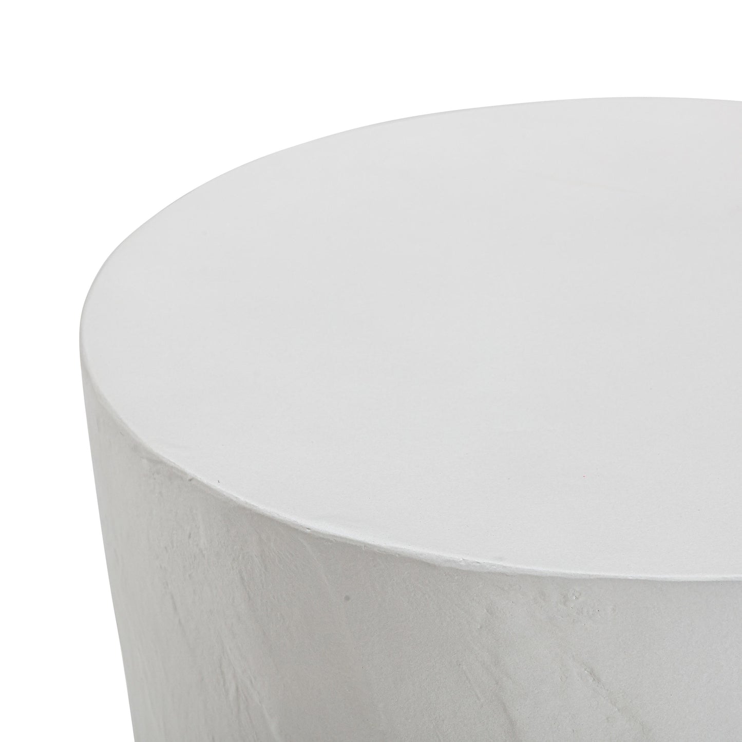 serenity light grey faux plaster indoor / outdoor concrete stool
