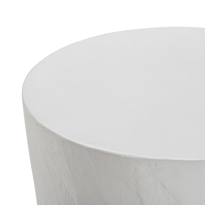 Serenity Light Grey Faux Plaster Indoor / Outdoor Concrete Stool